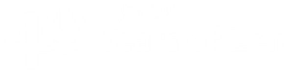 40 years of zen white logo with dave asprey signature
